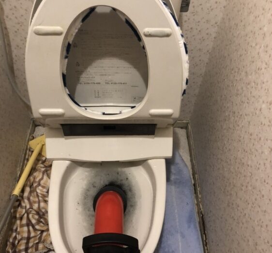 トイレ詰まりの除去 / 大阪府豊中市 施工写真1