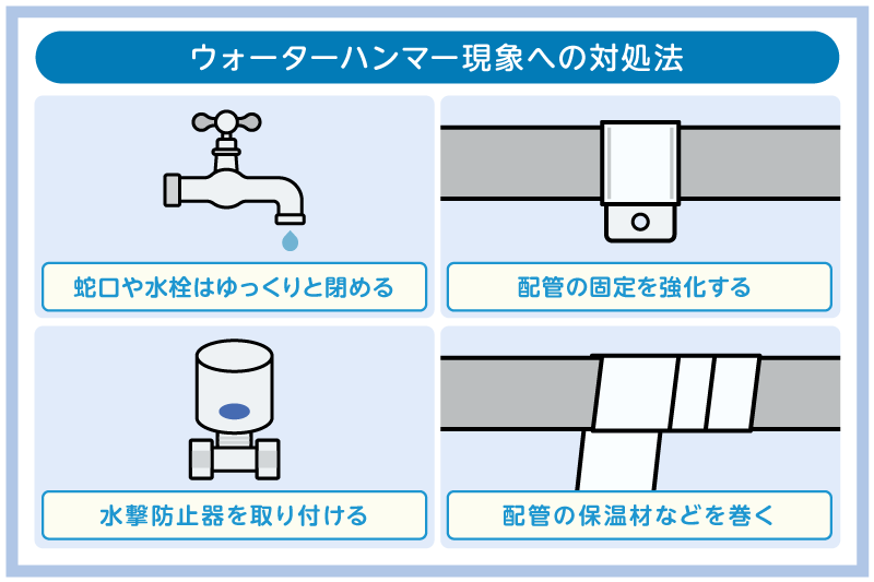 放置は危険!ウォーターハンマー現象とは?音が鳴る原因と問題点・対策 10 自分でできるウォーターハンマー現象対策