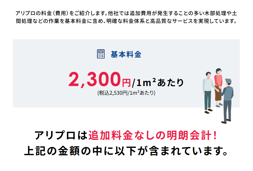 シロアリ駆除「アリプロ」に水廻り修理サポートセンターが掲載されました! 3 料金プラン