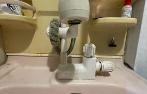 洗面台水栓の交換 / 大阪府貝塚市 施工前