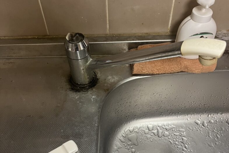 台所水栓の交換 / 東京都西東京市 施工前